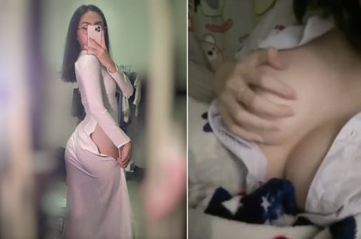Nữ sinh dáng cong mê mẩn kiểu làm tình doggy
